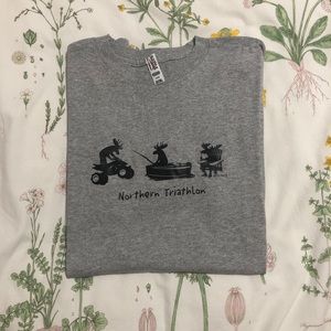Canada Northern Triathlon Grey Unisex Tee